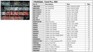 Wurth Metric Import Exhaust Hardware Assortment - Image 2
