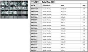 Wurth Metric Fender Washer Assortment - Image 2