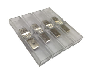 Weco 404 Insulated Tab Terminal Strip 2 Connector 4 Pole